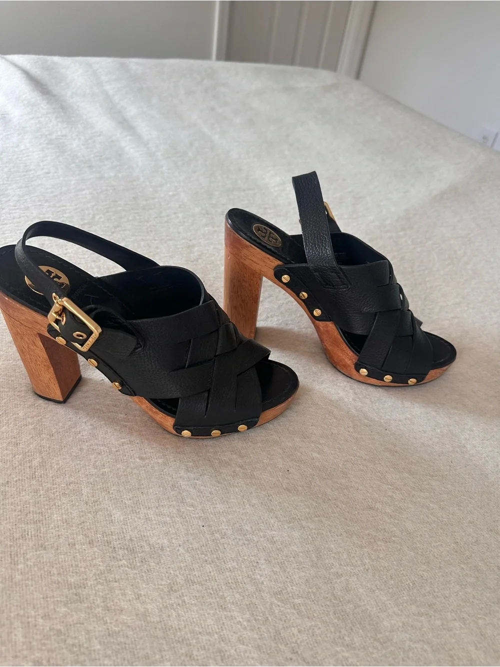 Tory Burch black woven